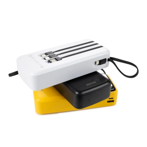 WEKOME WP-10 Pop Digital Series - Power bank 20000 mAh z wbudowanym kablem USB-C / Lightning / Micro USB / USB-A (Czarny) WEKOME WP-10 Pop Digital Series - Power bank 20000 mAh z wbudowanym kablem USB-C / Lightning / Micro USB / USB-A (Czarny)