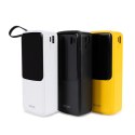WEKOME WP-10 Pop Digital Series - Power bank 20000 mAh z wbudowanym kablem USB-C / Lightning / Micro USB / USB-A (Czarny)