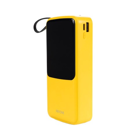 WEKOME WP-10 Pop Digital Series - Power bank 20000 mAh z wbudowanym kablem USB-C / Lightning / Micro USB / USB-A (Żółty) WEKOME WP-10 Pop Digital Series - Power bank 20000 mAh z wbudowanym kablem USB-C / Lightning / Micro USB / USB-A (Żółty)
