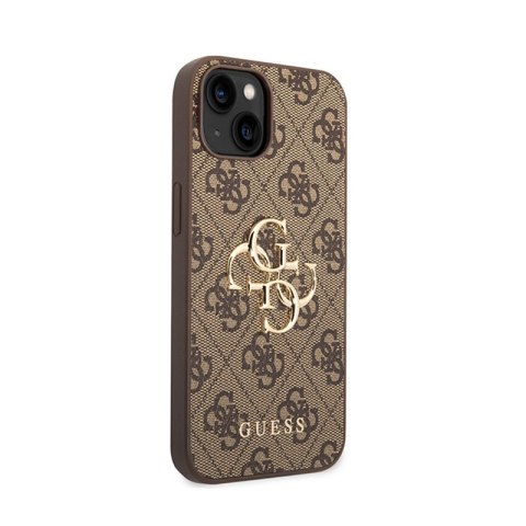 Guess 4G Big Metal Logo - Etui iPhone 15 / 14 / 13 (brązowy) Guess 4G Big Metal Logo - Etui iPhone 15 / 14 / 13 (brązowy)