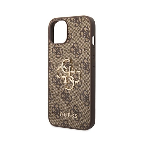Guess 4G Big Metal Logo - Etui iPhone 15 / 14 / 13 (brązowy) Guess 4G Big Metal Logo - Etui iPhone 15 / 14 / 13 (brązowy)