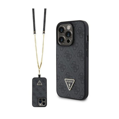 Guess Crossbody 4G Metal Logo - Etui iPhone 15 Pro (czarny) Guess Crossbody 4G Metal Logo - Etui iPhone 15 Pro (czarny)