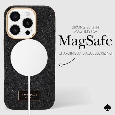 Kate Spade New York Crystal Pave MagSafe - Etui iPhone 16 Pro (Nightfall) Kate Spade New York Crystal Pave MagSafe - Etui iPhone 16 Pro (Nightfall)