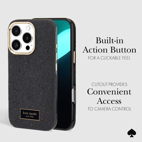 Kate Spade New York Crystal Pave MagSafe - Etui iPhone 16 Pro (Nightfall) Kate Spade New York Crystal Pave MagSafe - Etui iPhone 16 Pro (Nightfall)