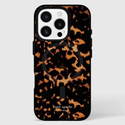 Kate Spade New York Protective MagSafe - Etui iPhone 16 Pro (Tortoise) Kate Spade New York Protective MagSafe - Etui iPhone 16 Pro (Tortoise)
