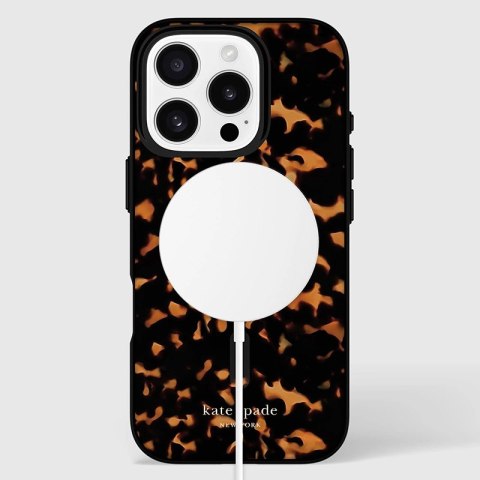 Kate Spade New York Protective MagSafe - Etui iPhone 16 Pro (Tortoise) Kate Spade New York Protective MagSafe - Etui iPhone 16 Pro (Tortoise)