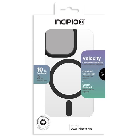 Incipio Velocity MagSafe - Etui iPhone 16 Pro (Clear / Black) Incipio Velocity MagSafe - Etui iPhone 16 Pro (Clear / Black)