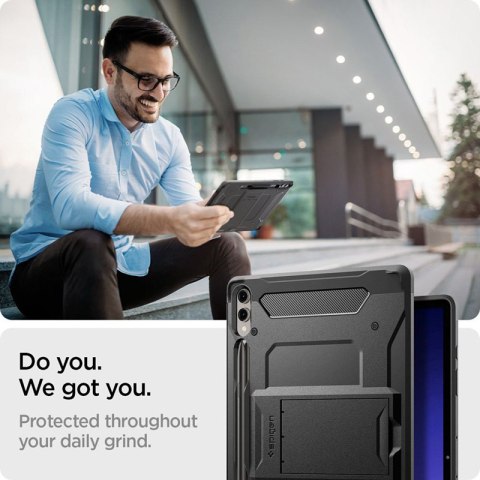 Spigen Tough Armor Pro - Etui do Samsung Galaxy Tab S9+ 12.4" (Czarny) Spigen Tough Armor Pro - Etui do Samsung Galaxy Tab S9+ 12.4" (Czarny)