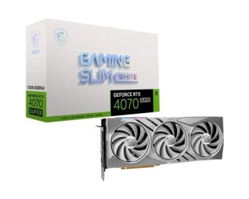 Karta graficzna MSI GeForce RTX 4070 SUPER 12GB GAMING SLIM WHITE Karta graficzna MSI GeForce RTX 4070 SUPER 12GB GAMING SLIM WHITE