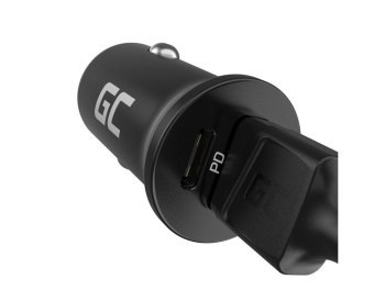 GREEN CELL ŁADOWARKA SAMOCHODOWA GC POWERRIDE NANO38 38W 6A 1X USB-C 1X USB-A GREEN CELL ŁADOWARKA SAMOCHODOWA GC POWERRIDE NANO38 38W 6A 1X USB-C 1X USB-A