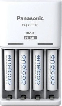 Ładowarka do akumulatorów Ni-MH Panasonic Eneloop BQ-CC51 + 4 x R03/AAA Eneloop 800mAh BK-4MCDE
