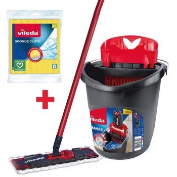 Vileda UltraMax Box + Ściereczki 3 szt. czarny Vileda UltraMax Box + Ściereczki 3 szt. czarny