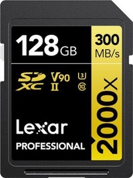 Lexar SDXC 128GB Professional 2000x UHS-II U3 ( 260/300 MB/s ) Lexar SDXC 128GB Professional 2000x UHS-II U3 ( 260/300 MB/s )