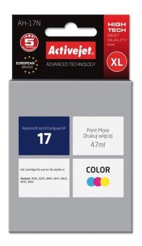 Tusz Activejet AH-17N (zamiennik HP 17 C6625A; Supreme; 47 ml; kolor) Tusz Activejet AH-17N (zamiennik HP 17 C6625A; Supreme; 47 ml; kolor)