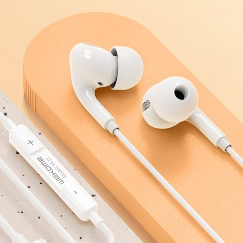 WEKOME YA11 - Słuchawki przewodowe HiFi jack 3,5 mm (Biały) WEKOME YA11 - Słuchawki przewodowe HiFi jack 3,5 mm (Biały)