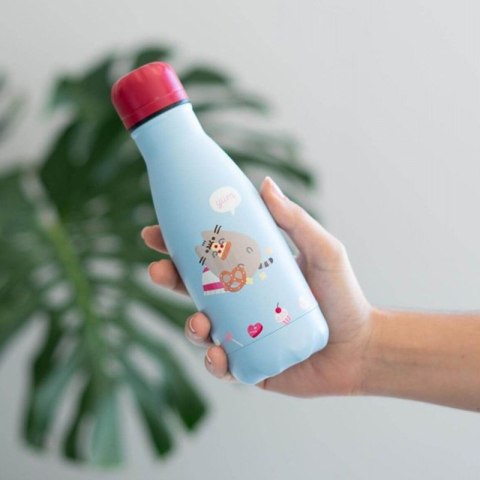 Pusheen - Butelka termiczna ze stali nierdzewnej z kolekcji Purrfect Love 260 ml Pusheen - Butelka termiczna ze stali nierdzewnej z kolekcji Purrfect Love 260 ml
