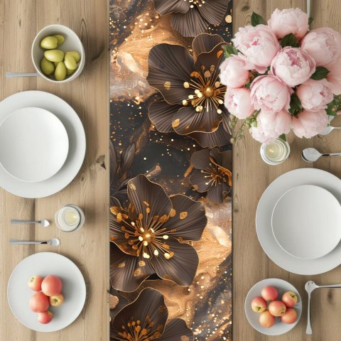 Bieżnik na stół PEARL FLOWER 115x40 cm Bieżnik na stół PEARL FLOWER 115x40 cm