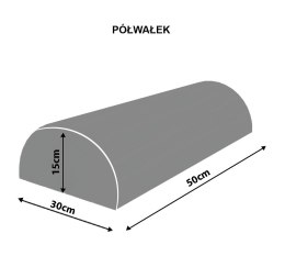 Poduszka Półwałek XXL - Enigma - 30x50x15 cm
