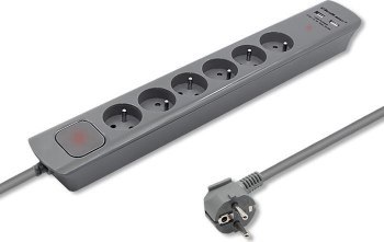 Listwa antyprzepięciowa - Qoltec Listwa antyprzepięciowa | 6 gniazd |2 x USB | 1.8m | Szara Listwa antyprzepięciowa - Qoltec Listwa antyprzepięciowa | 6 gniazd |2 x USB | 1.8m | Szara