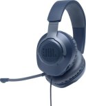 Słuchawki JBL QUANTUM 100 (niebieskie przewodowe gamingowe)