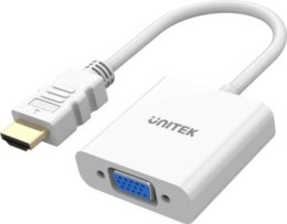 UNITEK ADAPTER HDMI - VGA FULLHD 60HZ BIAŁY M/F