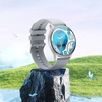 HOCO smartwatch / inteligentny zegarek Amoled Y15 smart sport (możliwość połączeń z zegarka) srebrny HOCO smartwatch / inteligentny zegarek Amoled Y15 smart sport (możliwość połączeń z zegarka) srebrny