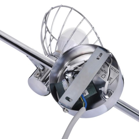 Listwa reflektorowa poczwórna sufitowa ścienna chrom Activejet GIZEL kinkiet E14 do salonu Listwa reflektorowa poczwórna sufitowa ścienna chrom Activejet GIZEL kinkiet E14 do salonu