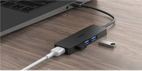 AUKEY CB-H39 HUB USB-C SLIM 4XUSB 3.0 5GBPS AUKEY CB-H39 HUB USB-C SLIM 4XUSB 3.0 5GBPS