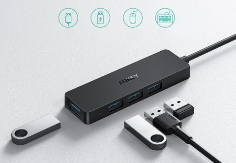 AUKEY CB-H39 HUB USB-C SLIM 4XUSB 3.0 5GBPS AUKEY CB-H39 HUB USB-C SLIM 4XUSB 3.0 5GBPS