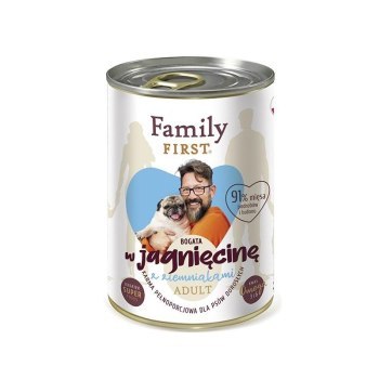 FamilyFirst Bogata w jagnięcinę+ziemniak adult 400g FamilyFirst Bogata w jagnięcinę+ziemniak adult 400g