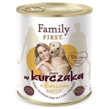 FamilyFirst Bogata w kurczaka+burak adult 800g FamilyFirst Bogata w kurczaka+burak adult 800g