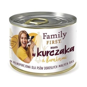 FamilyFirst Bogata w kurczaka+buraki small 200g FamilyFirst Bogata w kurczaka+buraki small 200g
