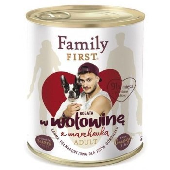 FamilyFirst Bogata w wołowinę+marchewka adult 800g FamilyFirst Bogata w wołowinę+marchewka adult 800g