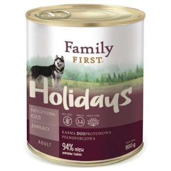 FamilyFirst Dziczyzna+gęś+jabłko adult 800g FamilyFirst Dziczyzna+gęś+jabłko adult 800g