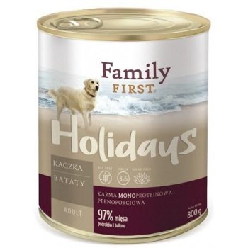 FamilyFirst Kaczka+batat+monoproteina adult 800g FamilyFirst Kaczka+batat+monoproteina adult 800g