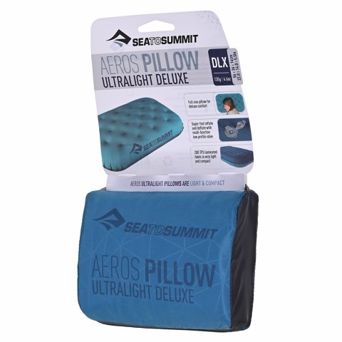 Poduszka SEA TO SUMMIT Aeros Ultralight Deluxe Aqua Poduszka SEA TO SUMMIT Aeros Ultralight Deluxe Aqua