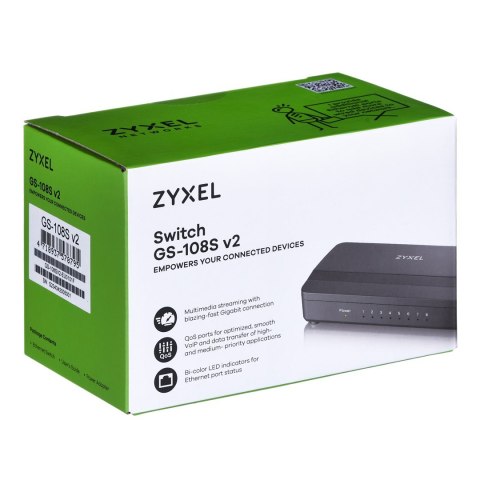 Switch Zyxel GS-108S 8p Unmanaged Gigabit Switch Zyxel GS-108S 8p Unmanaged Gigabit