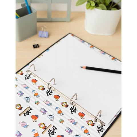 BT21 - Segregator A4 z kolekcji Street Mood z kartkami (4 ringi, gumka) BT21 - Segregator A4 z kolekcji Street Mood z kartkami (4 ringi, gumka)