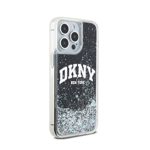 DKNY Liquid Glitter Big Logo - Etui iPhone 13 Pro Max (czarny) DKNY Liquid Glitter Big Logo - Etui iPhone 13 Pro Max (czarny)