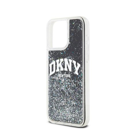 DKNY Liquid Glitter Big Logo - Etui iPhone 13 Pro Max (czarny) DKNY Liquid Glitter Big Logo - Etui iPhone 13 Pro Max (czarny)