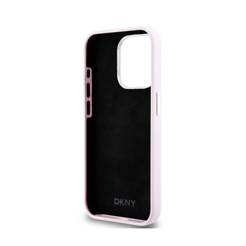 DKNY Liquid Silicone Small Metal Logo MagSafe - Etui iPhone 15 Pro (różowy) DKNY Liquid Silicone Small Metal Logo MagSafe - Etui iPhone 15 Pro (różowy)