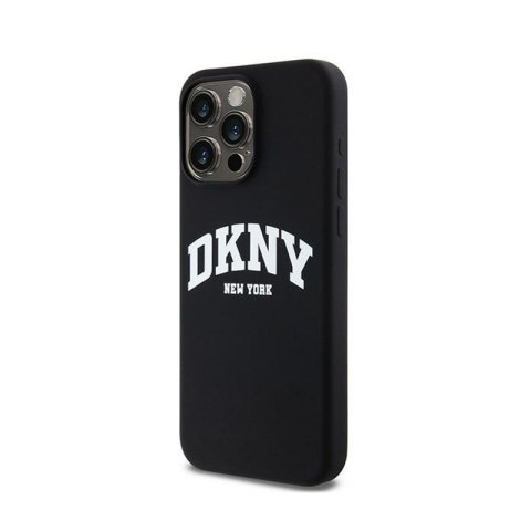 DKNY Liquid Silicone White Printed Logo MagSafe - Etui iPhone 14 Pro Max (czarny) DKNY Liquid Silicone White Printed Logo MagSafe - Etui iPhone 14 Pro Max (czarny)