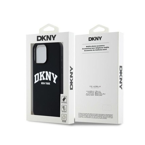 DKNY Liquid Silicone White Printed Logo MagSafe - Etui iPhone 14 Pro Max (czarny) DKNY Liquid Silicone White Printed Logo MagSafe - Etui iPhone 14 Pro Max (czarny)