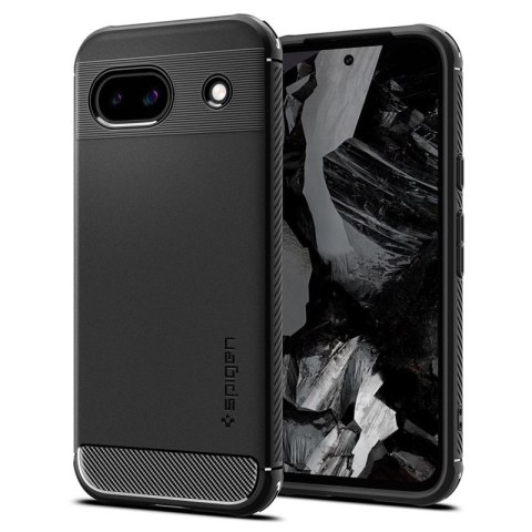 Spigen Rugged Armor - Etui do Google Pixel 8A (Czarny) Spigen Rugged Armor - Etui do Google Pixel 8A (Czarny)