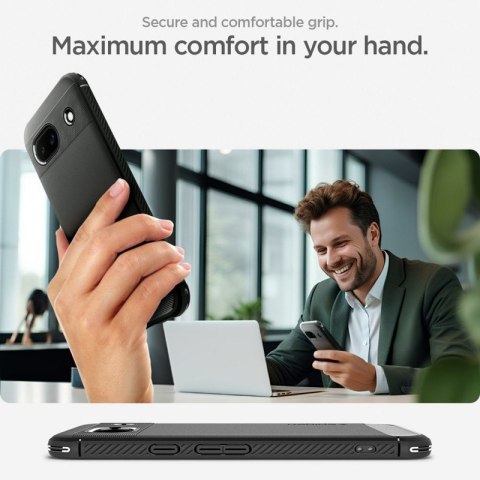 Spigen Rugged Armor - Etui do Google Pixel 8A (Czarny) Spigen Rugged Armor - Etui do Google Pixel 8A (Czarny)