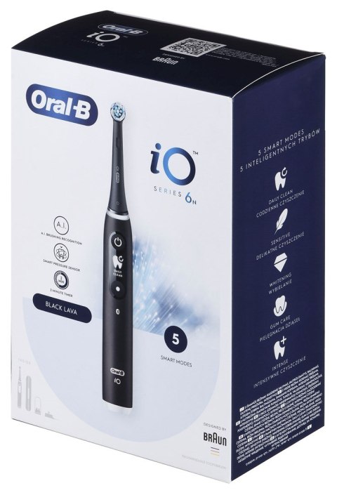 Braun Oral-B szczoteczka elektryczna iO 6N BLACK ONYX Braun Oral-B szczoteczka elektryczna iO 6N BLACK ONYX