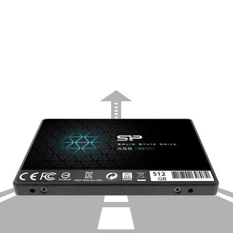 SSD Silicon Power A55 512GB 2.5" SATA3 3D NAND 7mm bulk SSD Silicon Power A55 512GB 2.5" SATA3 3D NAND 7mm bulk