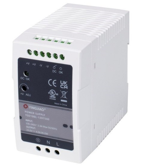 Zasilacz Yingjiao DIN YSD100L 12V 7,5A 90W Zasilacz Yingjiao DIN YSD100L 12V 7,5A 90W