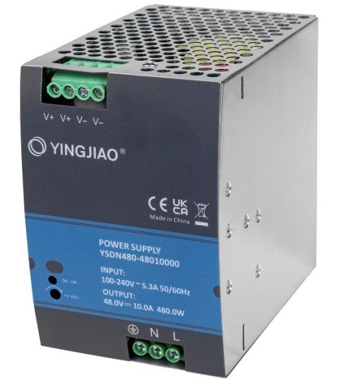 Zasilacz Yingjiao DIN YSDN480 24V 20A 480W Zasilacz Yingjiao DIN YSDN480 24V 20A 480W
