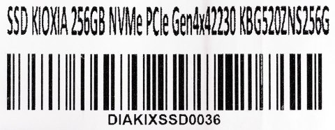 DYSK SSD KIOXIA 256GB NVMe PCIe Gen4x4 2230 KBG520ZNS256G DYSK SSD KIOXIA 256GB NVMe PCIe Gen4x4 2230 KBG520ZNS256G